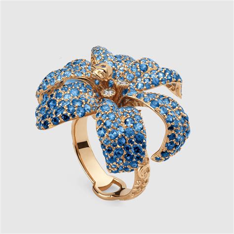 gucci flower ring|gucci floral ring.